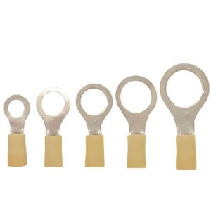 AD Ακροδέκτης Οπής Μονωμένος Φ10mm κίτρινος 10 τμχ Ακροδέκτες